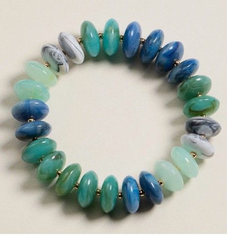 Ombre Resin Bead Bracelet