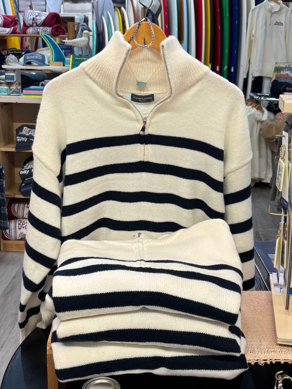Sweet Lovely Striped Oversized Sweater