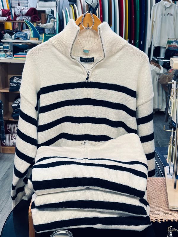 Sweet Lovely Striped Oversized Sweater