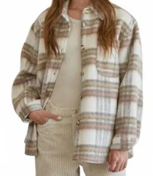 The &quot;Dune Drift&quot; Plaid Shacket