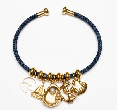 Wellfleet Nautical Charm Bracelet by Allison Cole