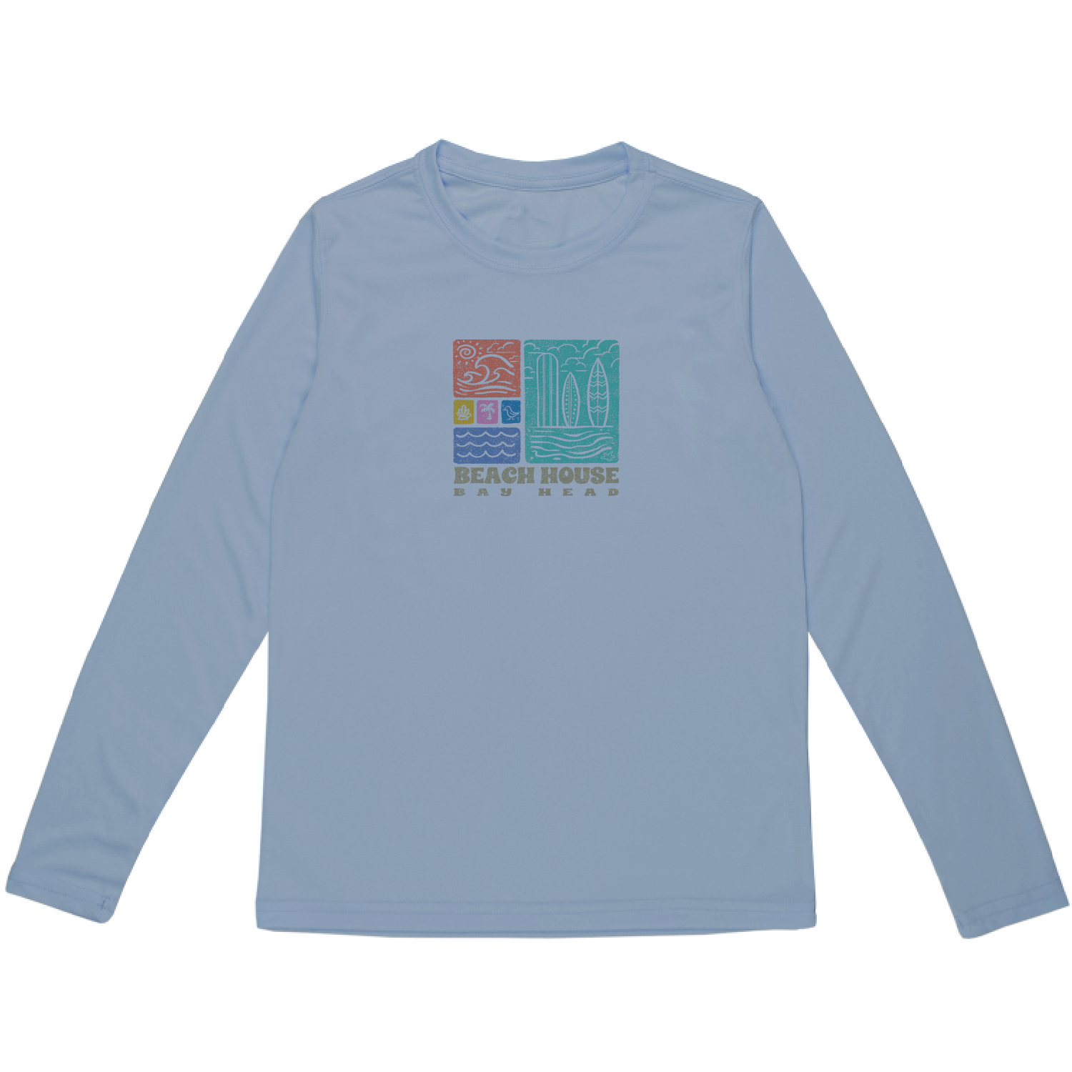 Beach House -Toddler Long Sleeve Sun Protected Solar Shirt