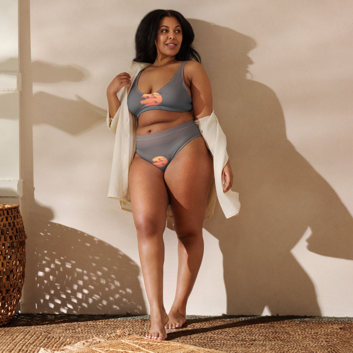 Maillot de bain éco-responsable taille haute - 00193