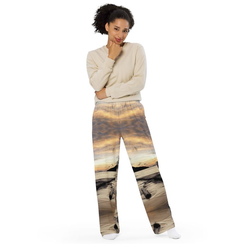Pantalon large 00287 