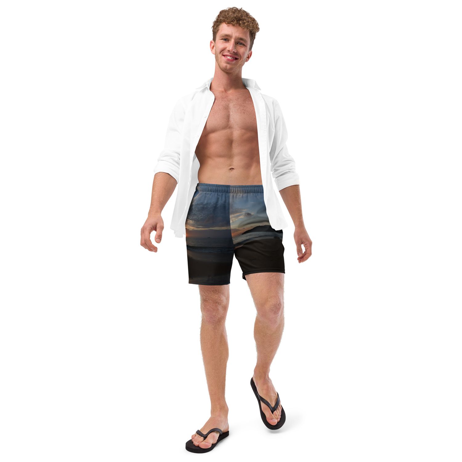 Short de bain recyclé homme - 00289