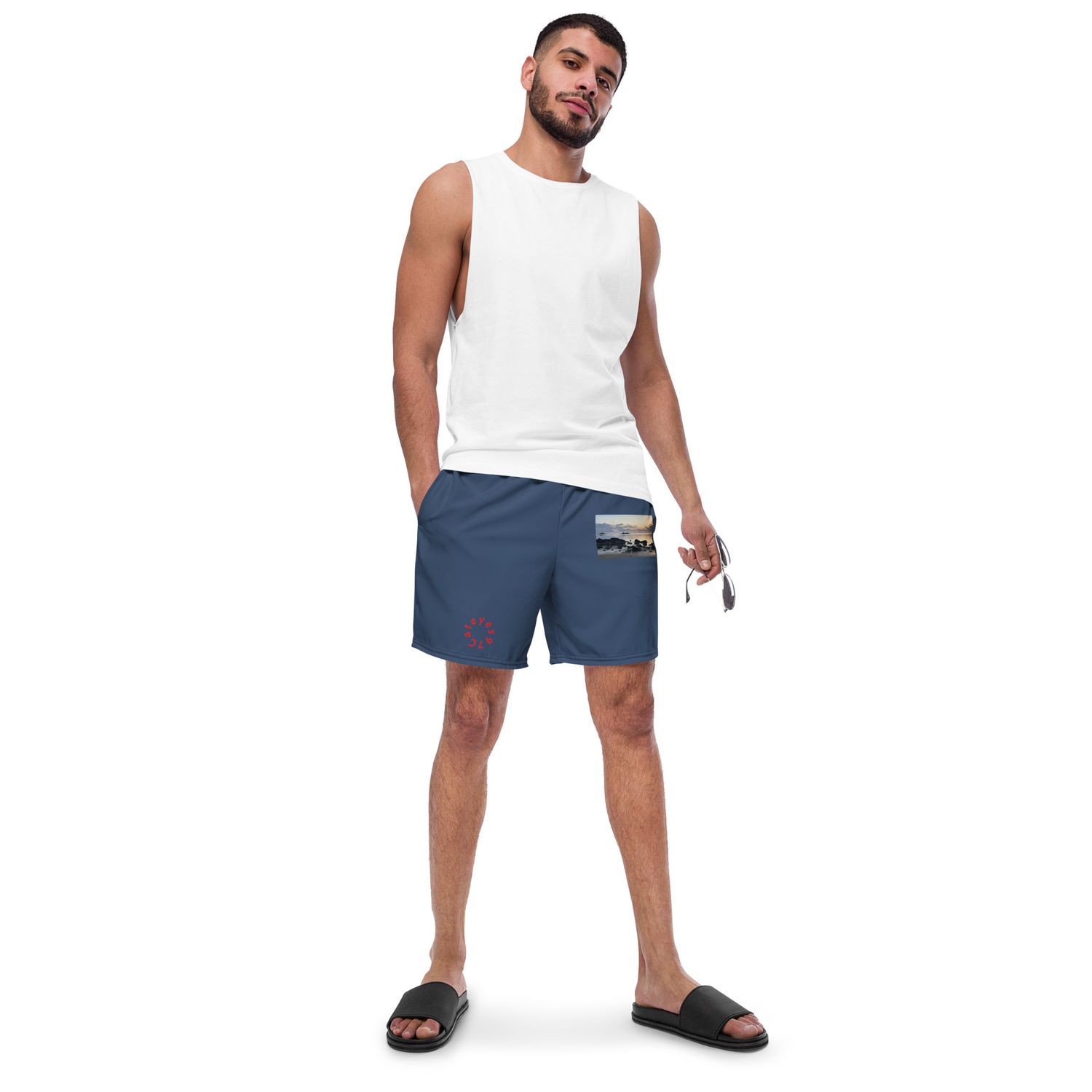 Short de bain recyclé homme - 00294