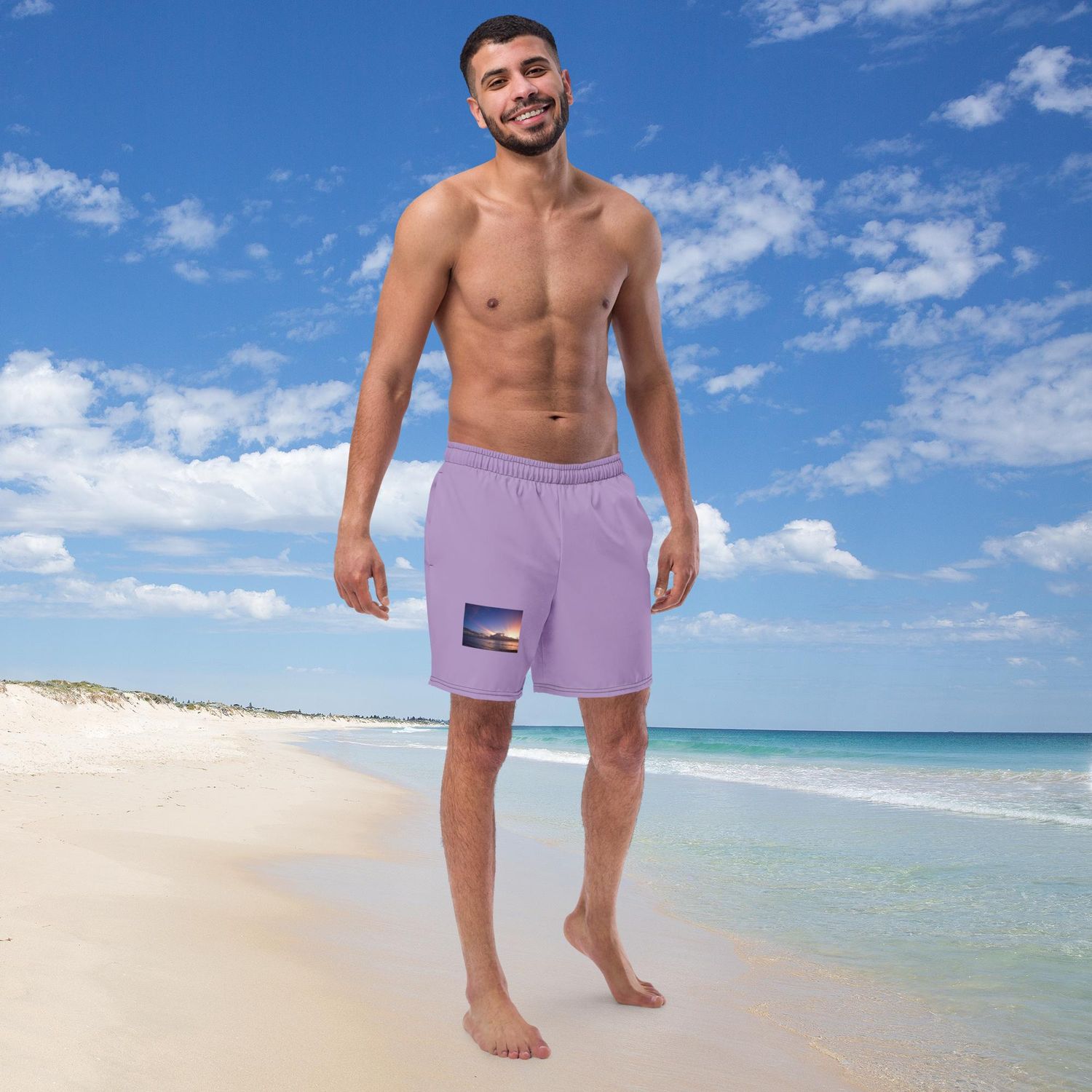 Short de bain recyclé homme - 00296