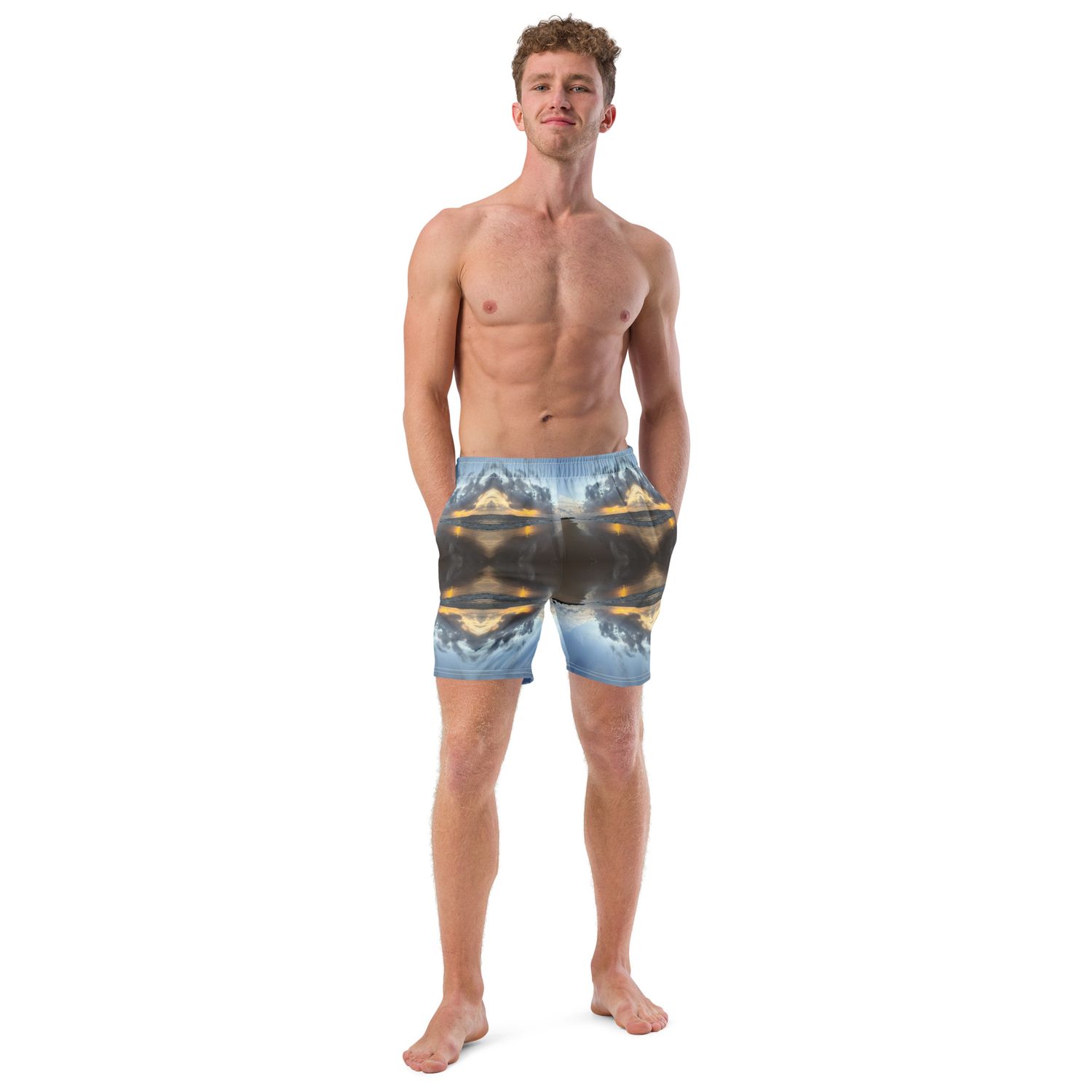 Short de bain recyclé homme - 00656