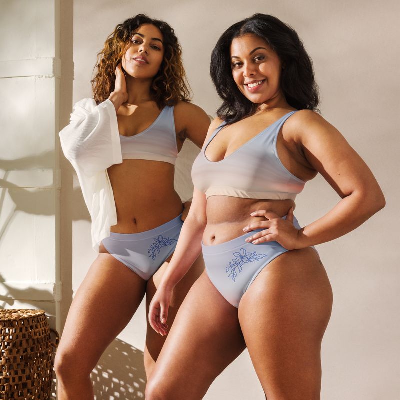 Maillot de bain éco-responsable taille haute - 00763