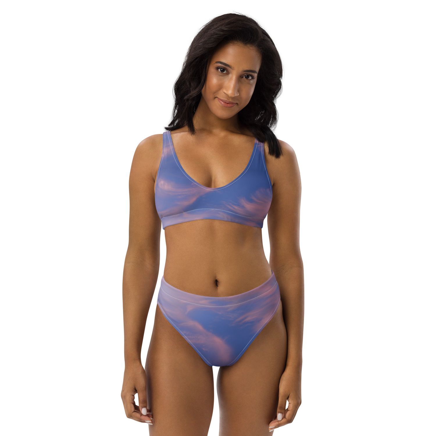 Maillot de bain éco-responsable taille haute - 00766