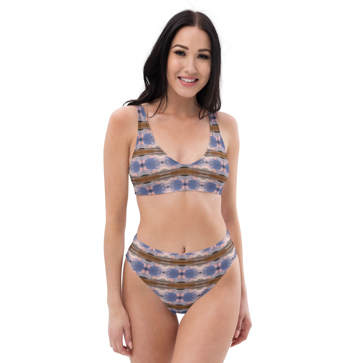 Maillot de bain éco-responsable taille haute - 00768