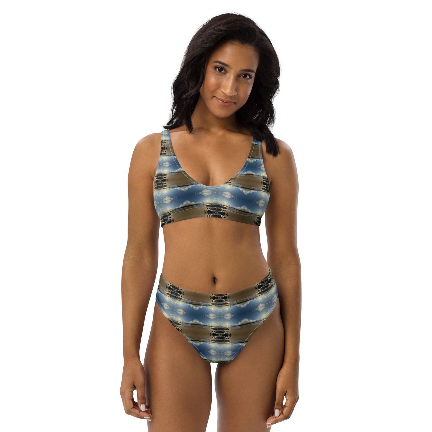 Maillot de bain éco-responsable taille haute - 00769