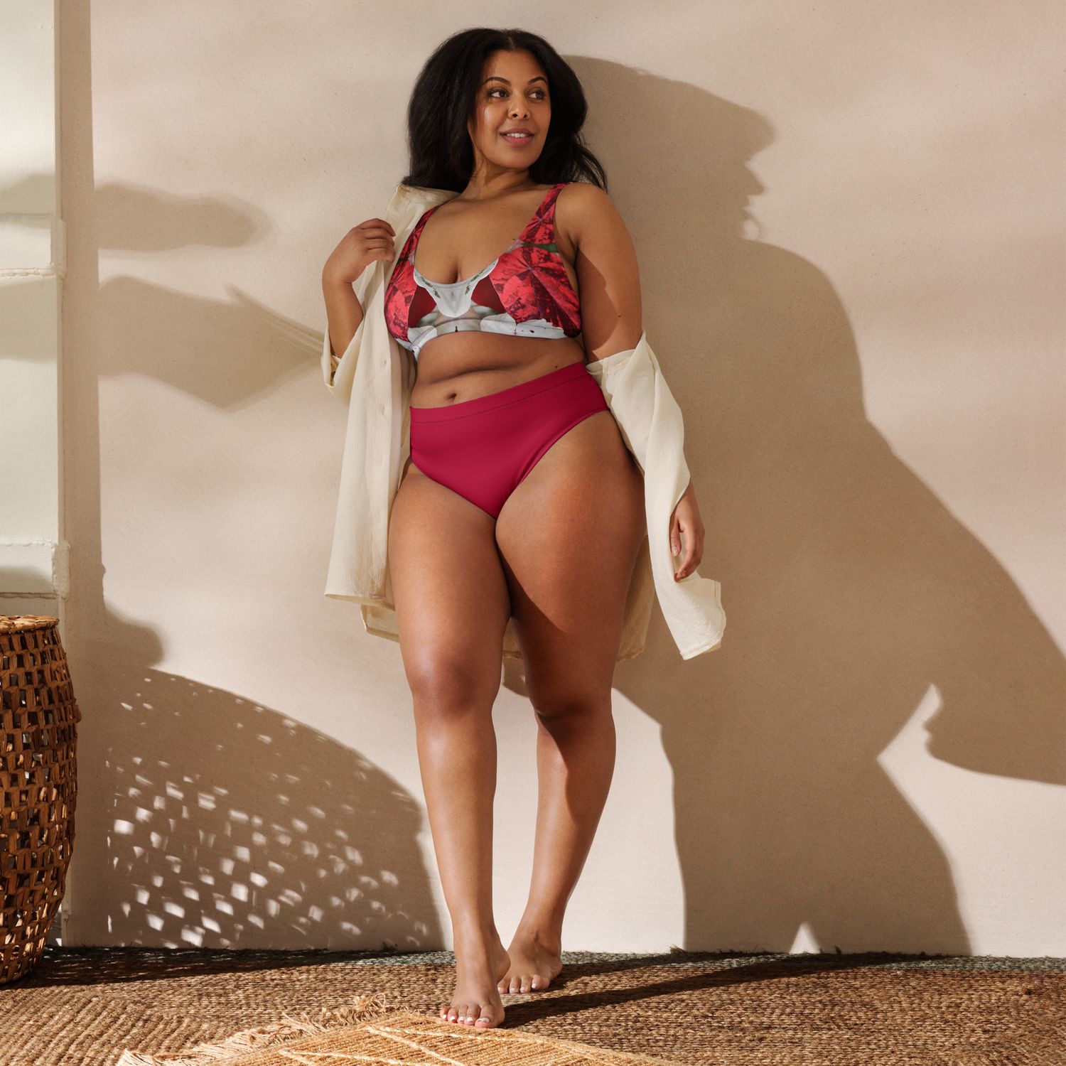 Maillot de bain éco-responsable taille haute - 00770