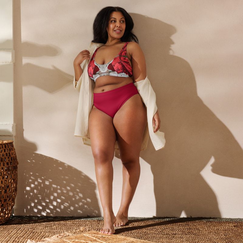 Maillot de bain éco-responsable taille haute - 00770