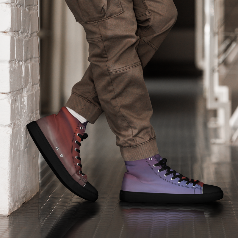 Baskets hautes en toile homme - 00648