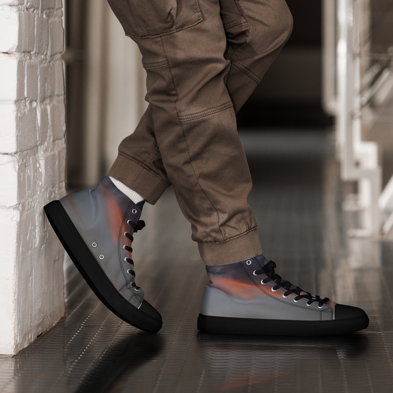 Baskets hautes en toile homme - 00649