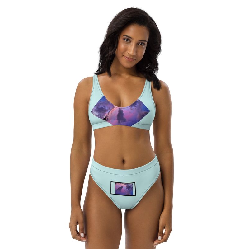 Maillot de bain éco-responsable taille haute - 00859