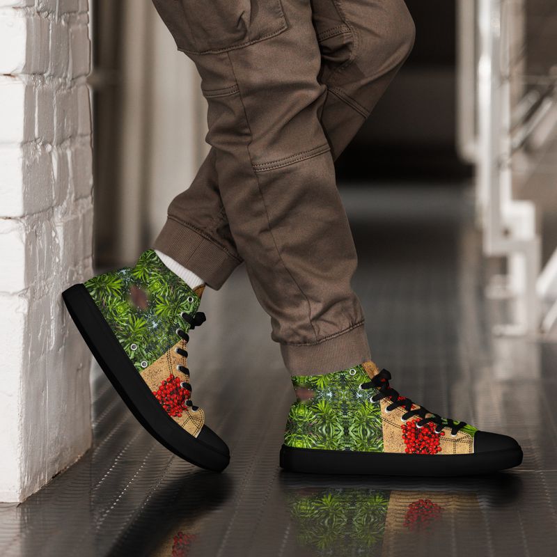 Baskets hautes en toile homme - 00894