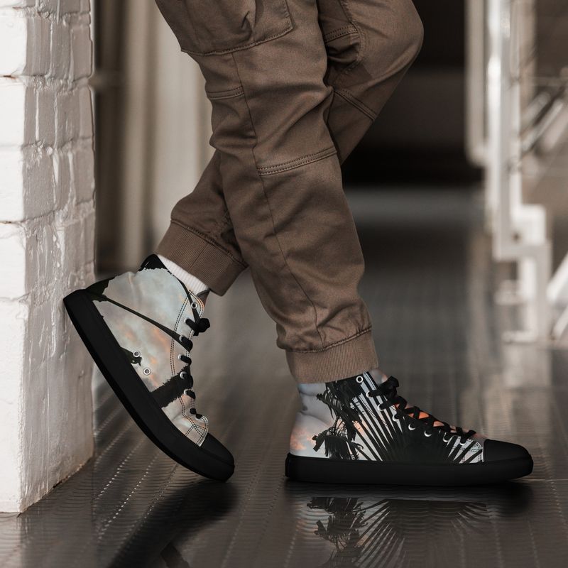 Baskets hautes en toile homme - 00892