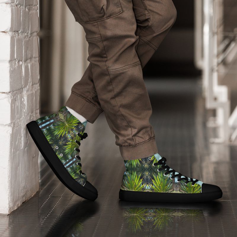Baskets hautes en toile homme - 00893
