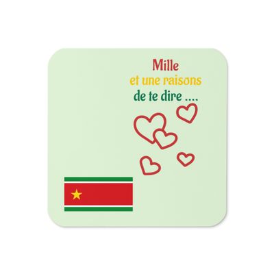 Sous-verres en liège - Guadeloupe - 00949