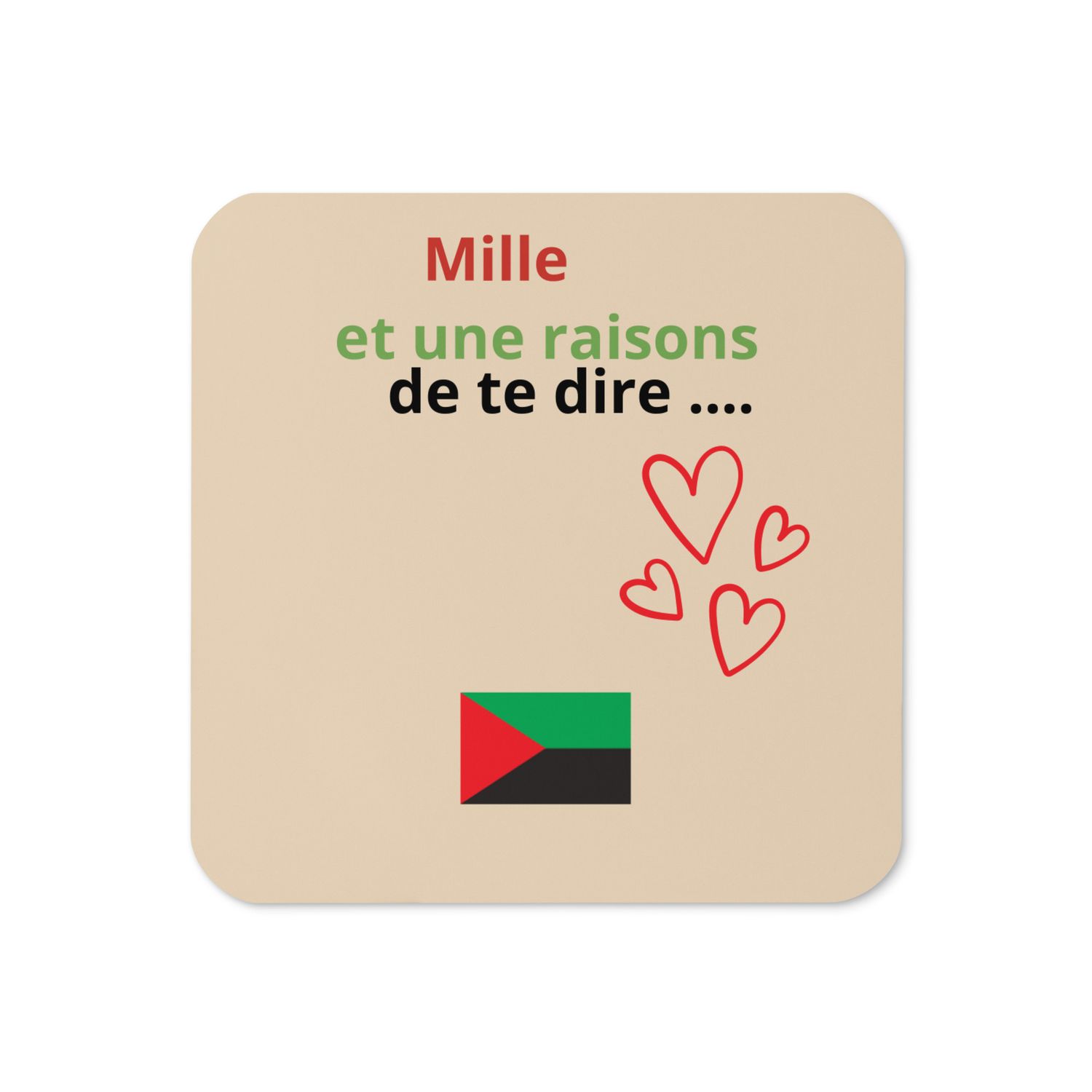 Sous-verres en liège - Martinique - 00950