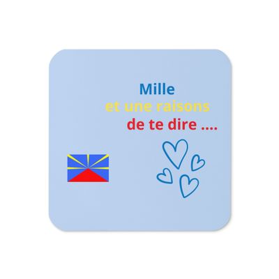 Sous-verres en liège - Réunion - 00951