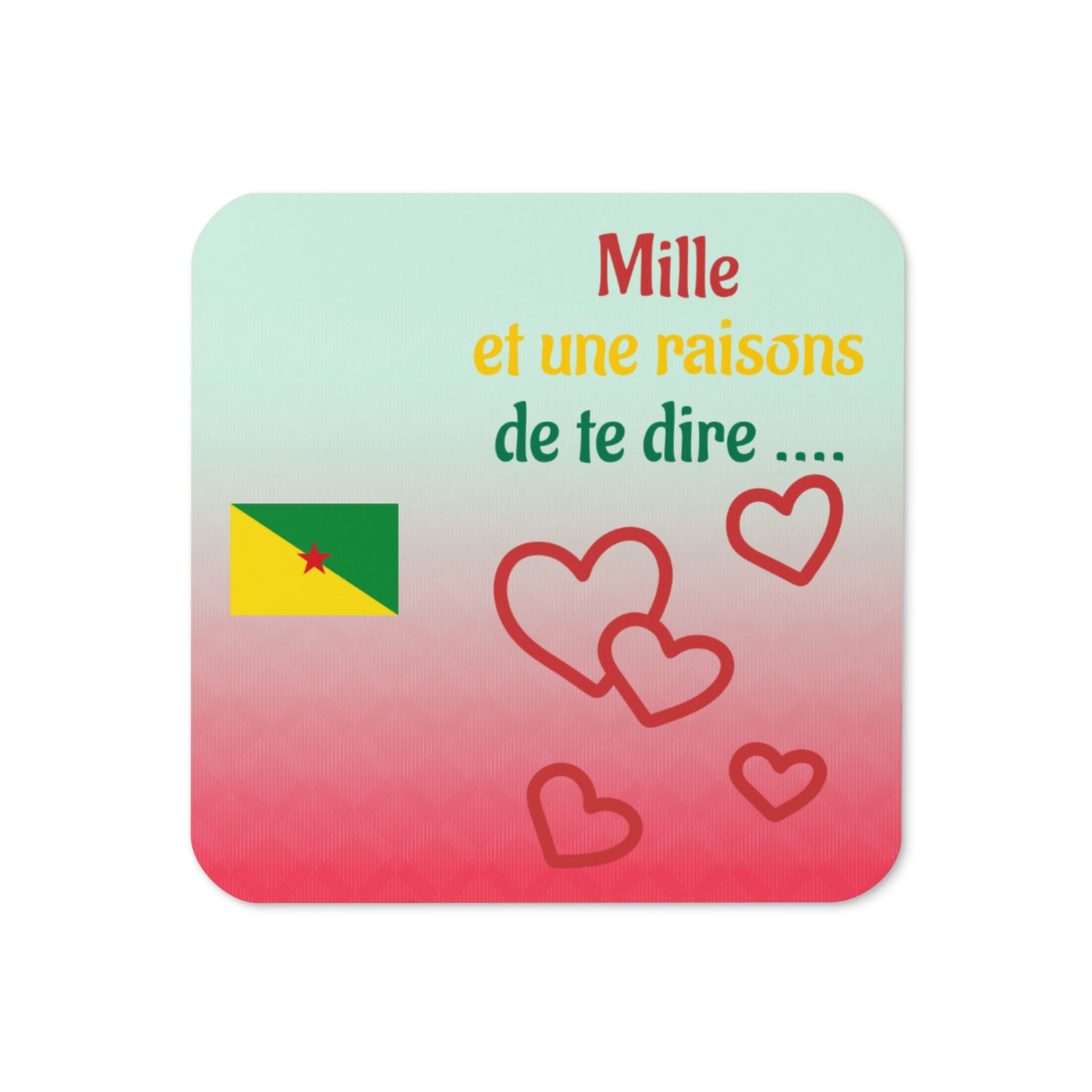 Sous-verres en liège - Guyane - 00948