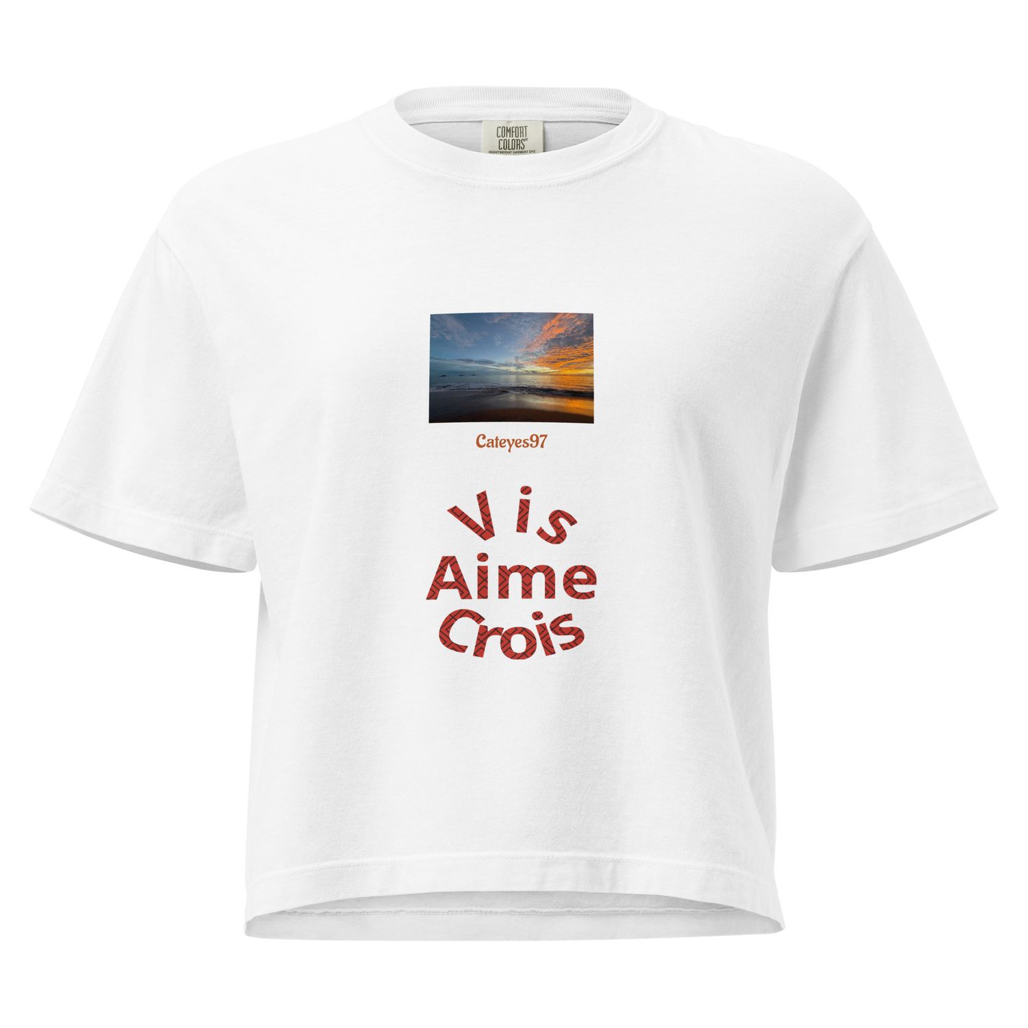 Tee-shirt boxy épais - 00981