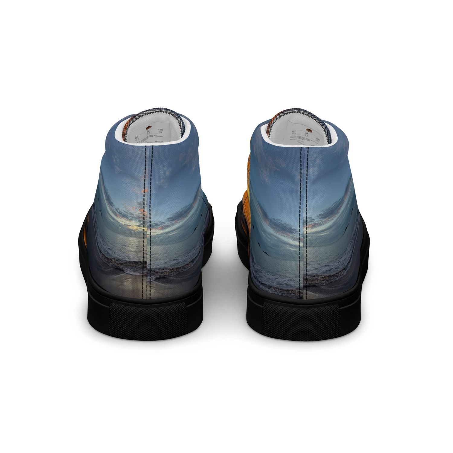 Baskets hautes en toile homme