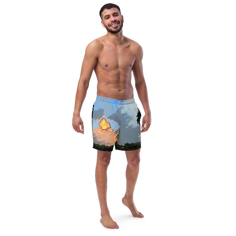 Short de bain recyclé homme - 01025