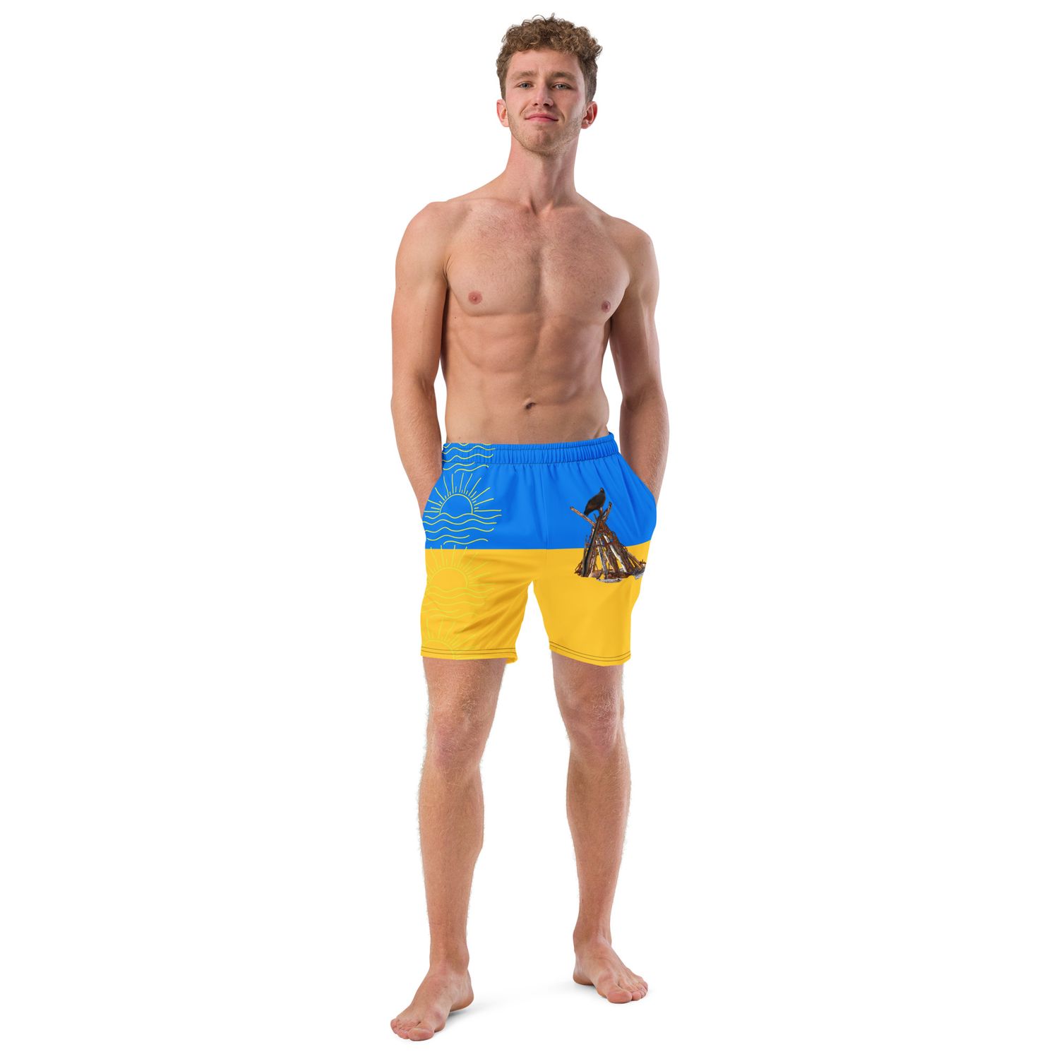 Short de bain recyclé homme - 01029
