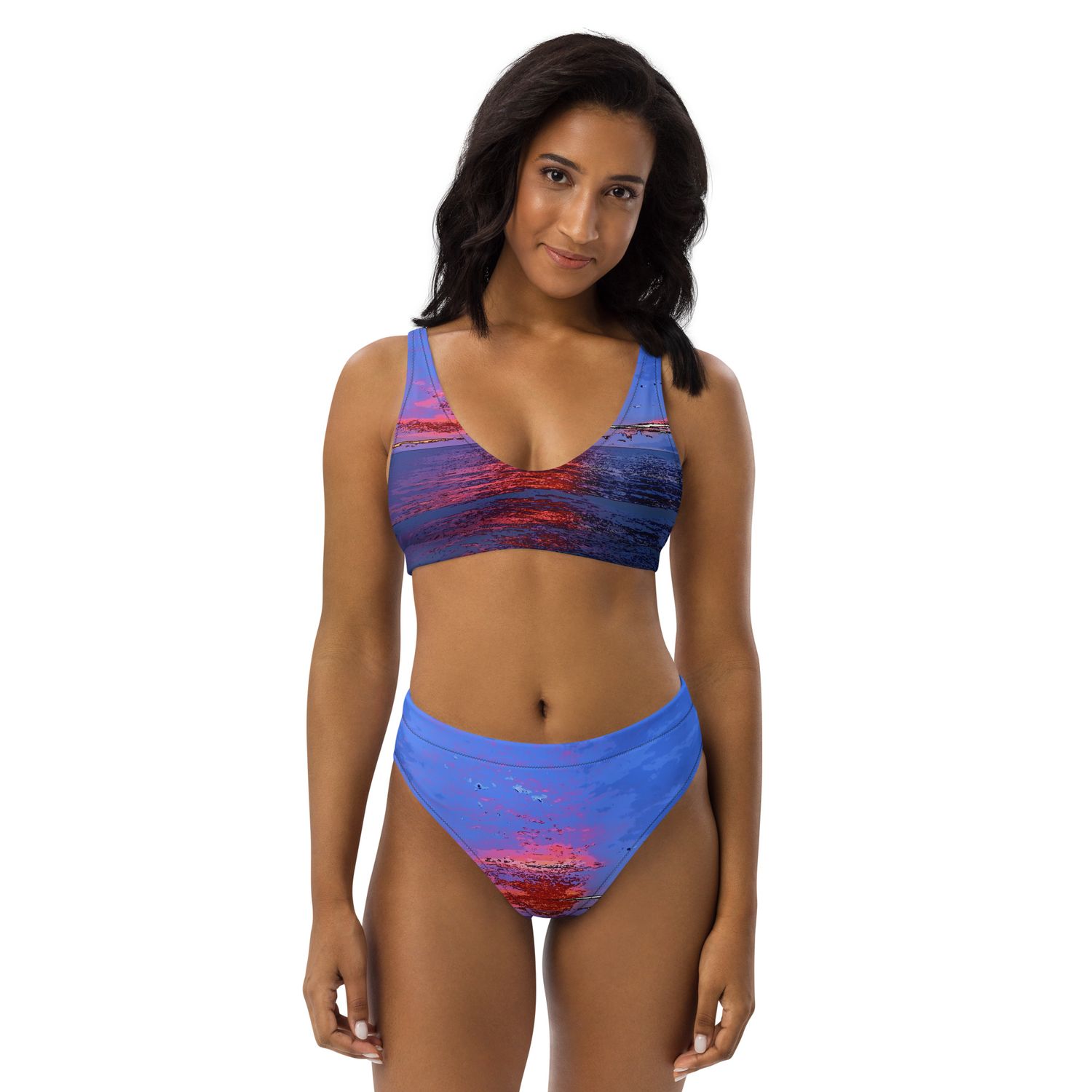Maillot de bain éco-responsable taille haute - 01065
