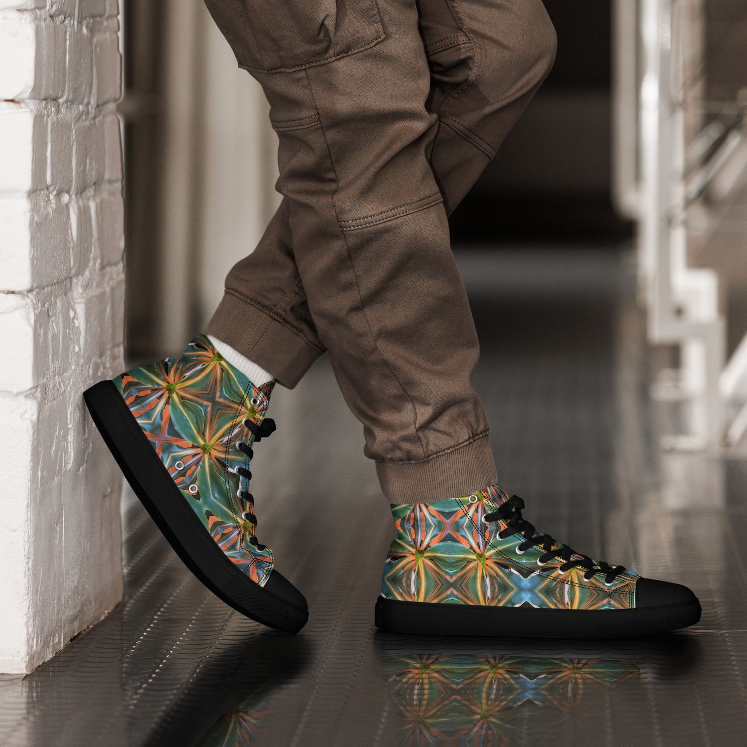 Baskets hautes en toile homme - 01161