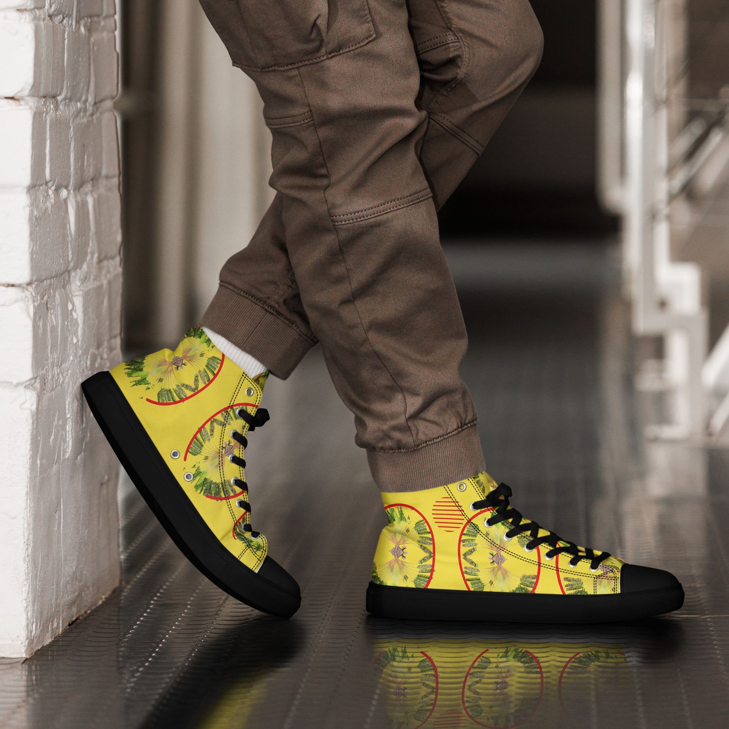 Baskets hautes en toile homme - 01162