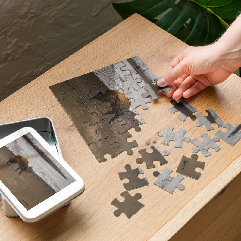 Puzzle et sa boîte en métal - 01227 Puzzle et sa boîte en métal - 01227