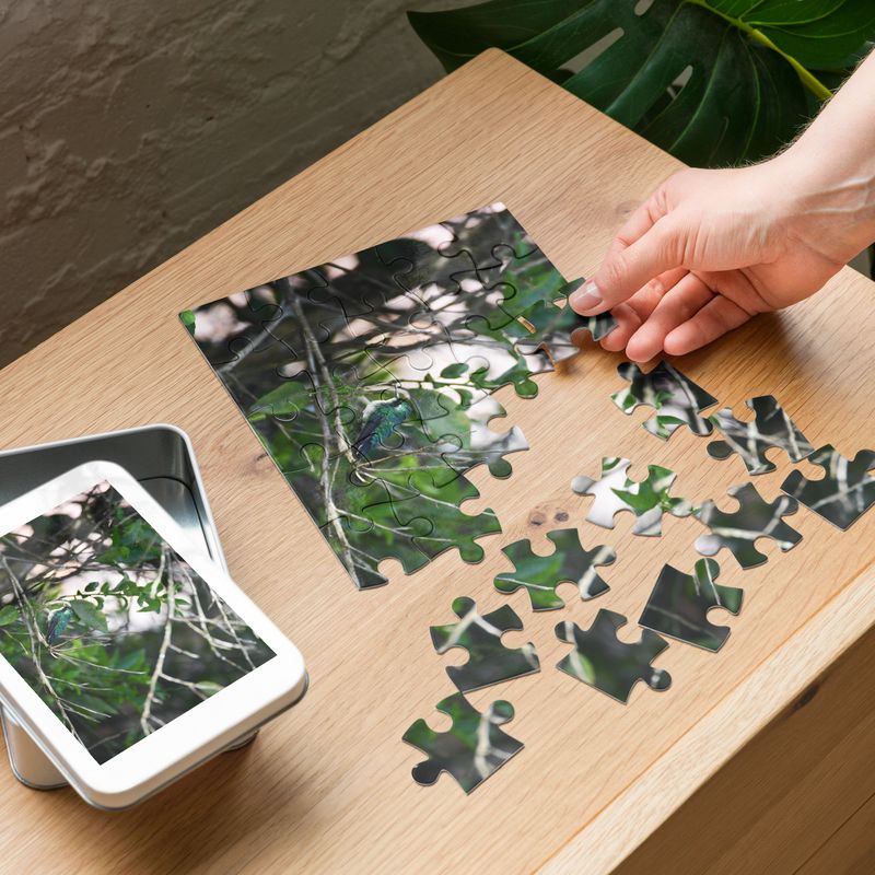 Puzzle et sa boîte en métal - 01228 Puzzle et sa boîte en métal - 01228