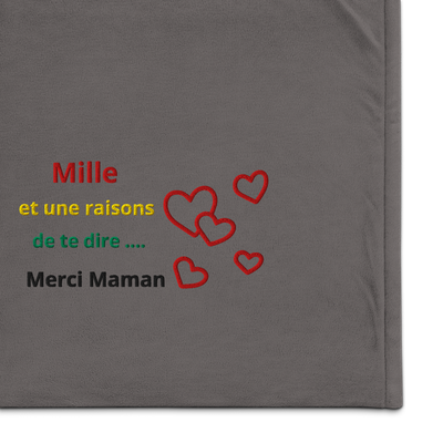 Couverture brodée
