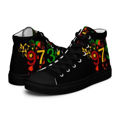 Basket haute en toile Femme