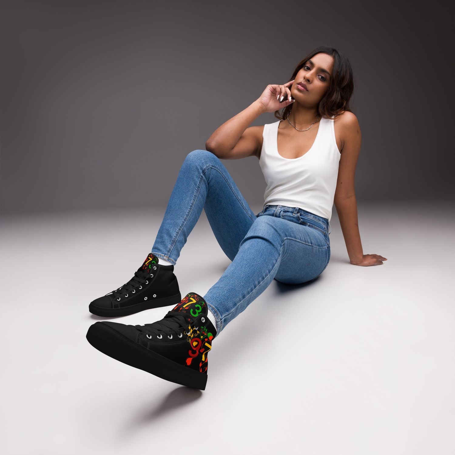 Baskets hautes en toile femme 973 - 01503 Baskets hautes en toile femme 973 - 01503