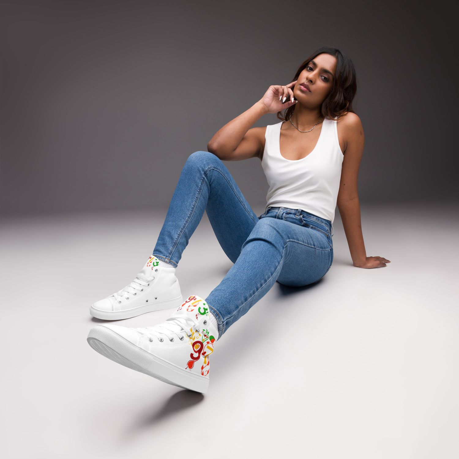Baskets hautes en toile femme 973 - 01519 Baskets hautes en toile femme 973 - 01519