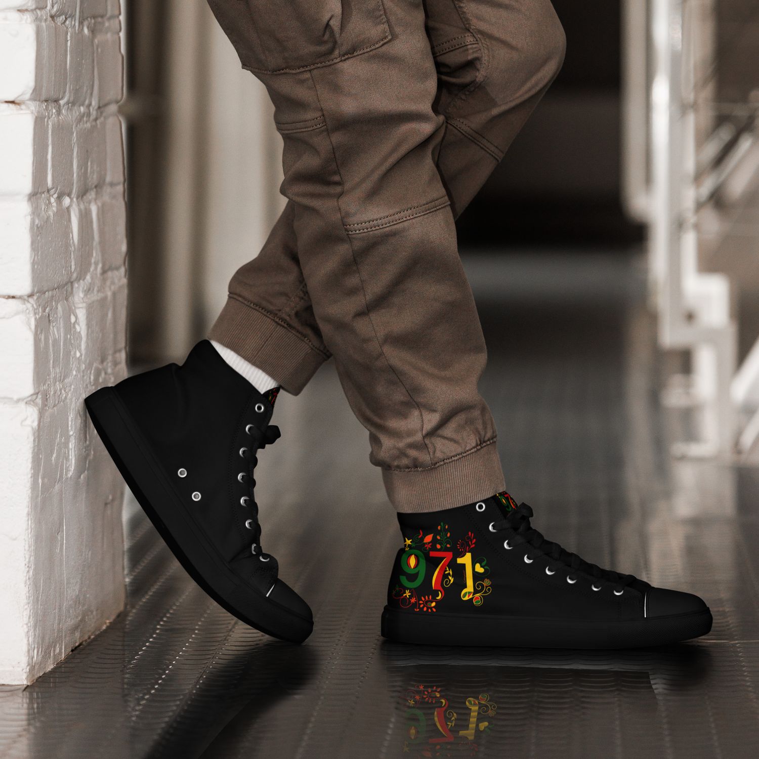 Baskets hautes en toile homme 971 - 01522 Baskets hautes en toile homme 971 - 01522