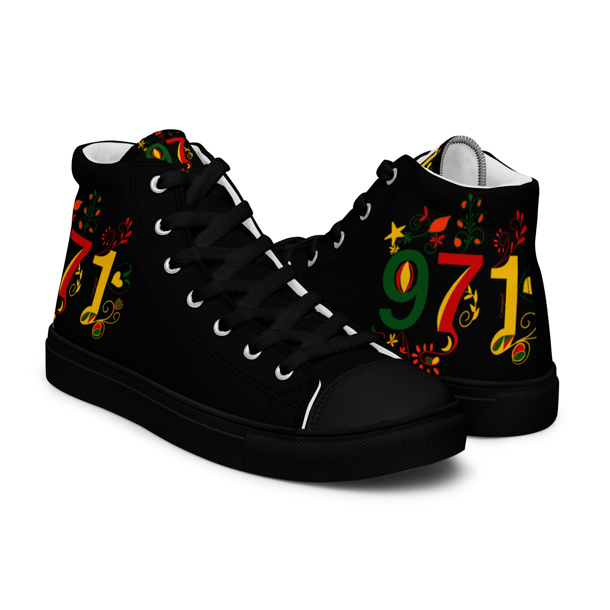 Baskets hautes en toile homme 971 - 01522