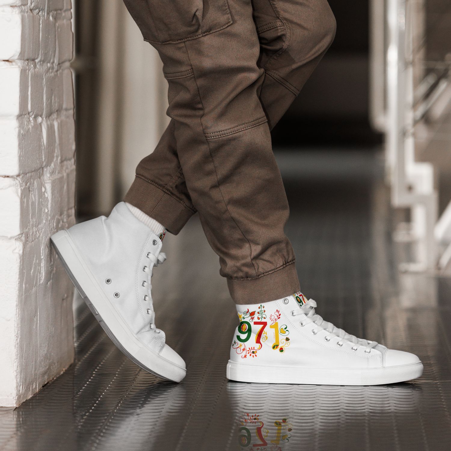 Baskets hautes en toile homme 971 - 01531 Baskets hautes en toile homme 971 - 01531