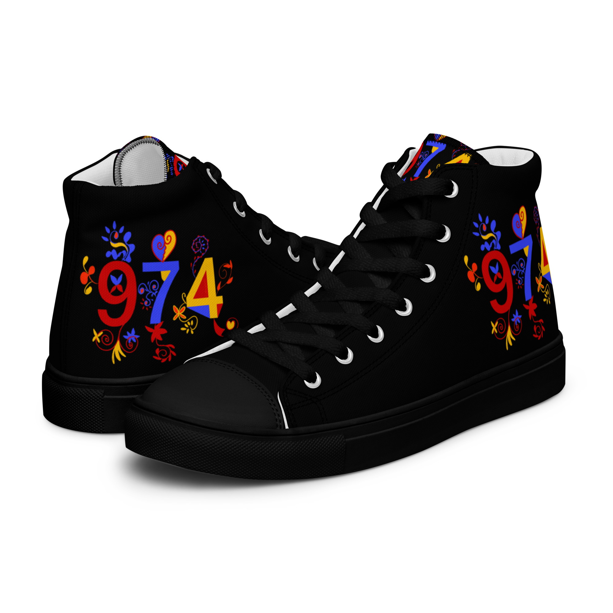 Baskets hautes en toile homme 974 - 01521