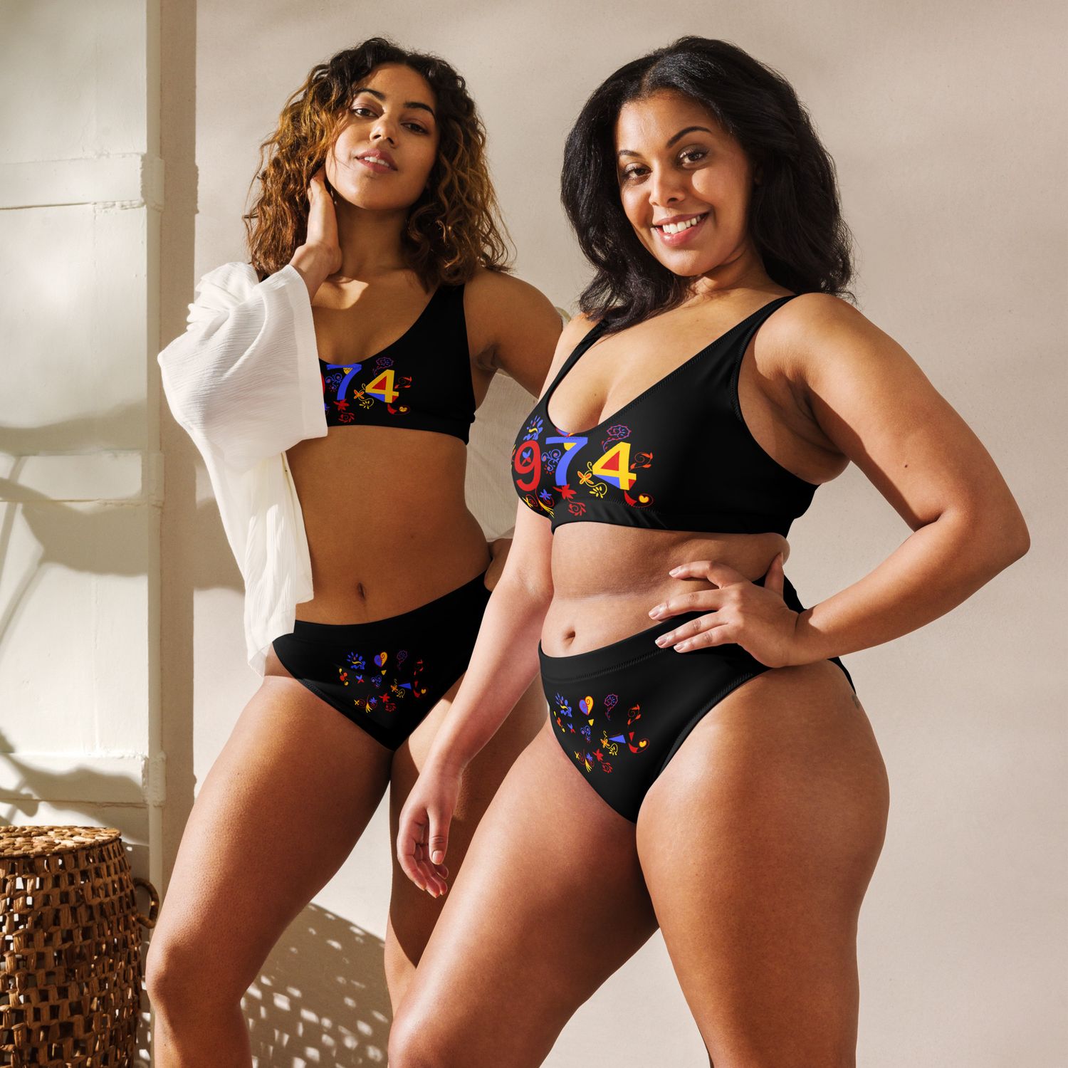 Maillot de bain éco-responsable taille haute 974 - 01613 Maillot de bain éco-responsable taille haute 974 - 01613