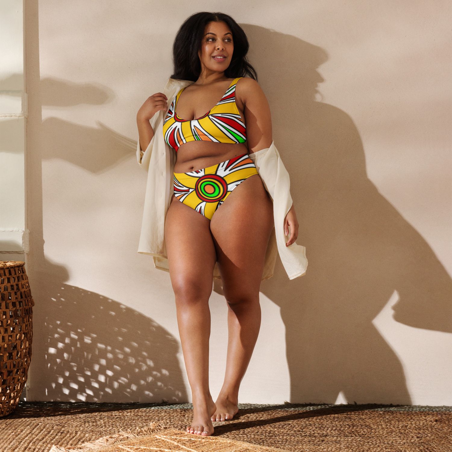 Maillot de bain éco-responsable taille haute - 01636 Maillot de bain éco-responsable taille haute - 01636