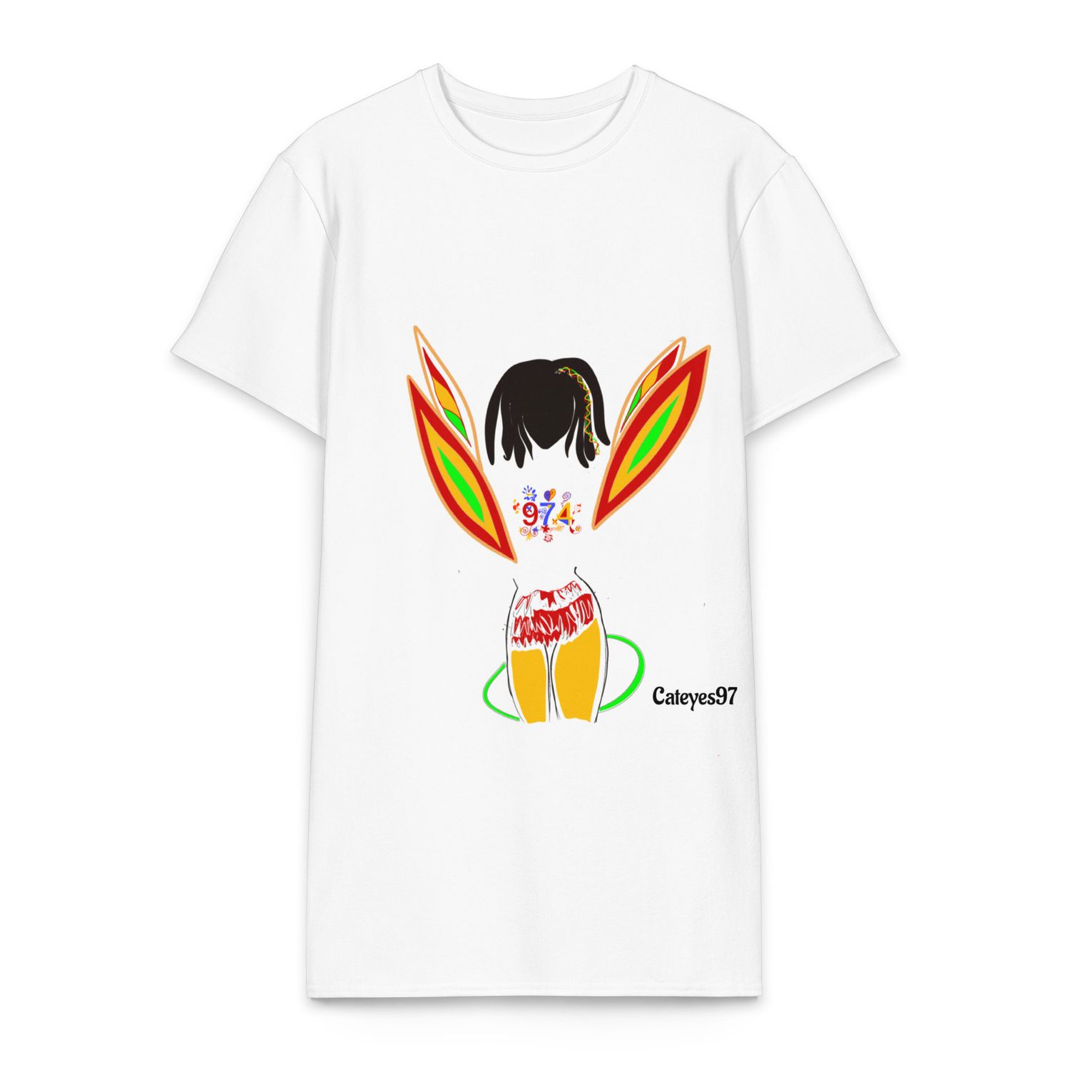 Robe Tee-shirt en coton 974 - 01664 Robe Tee-shirt en coton 974 - 01664