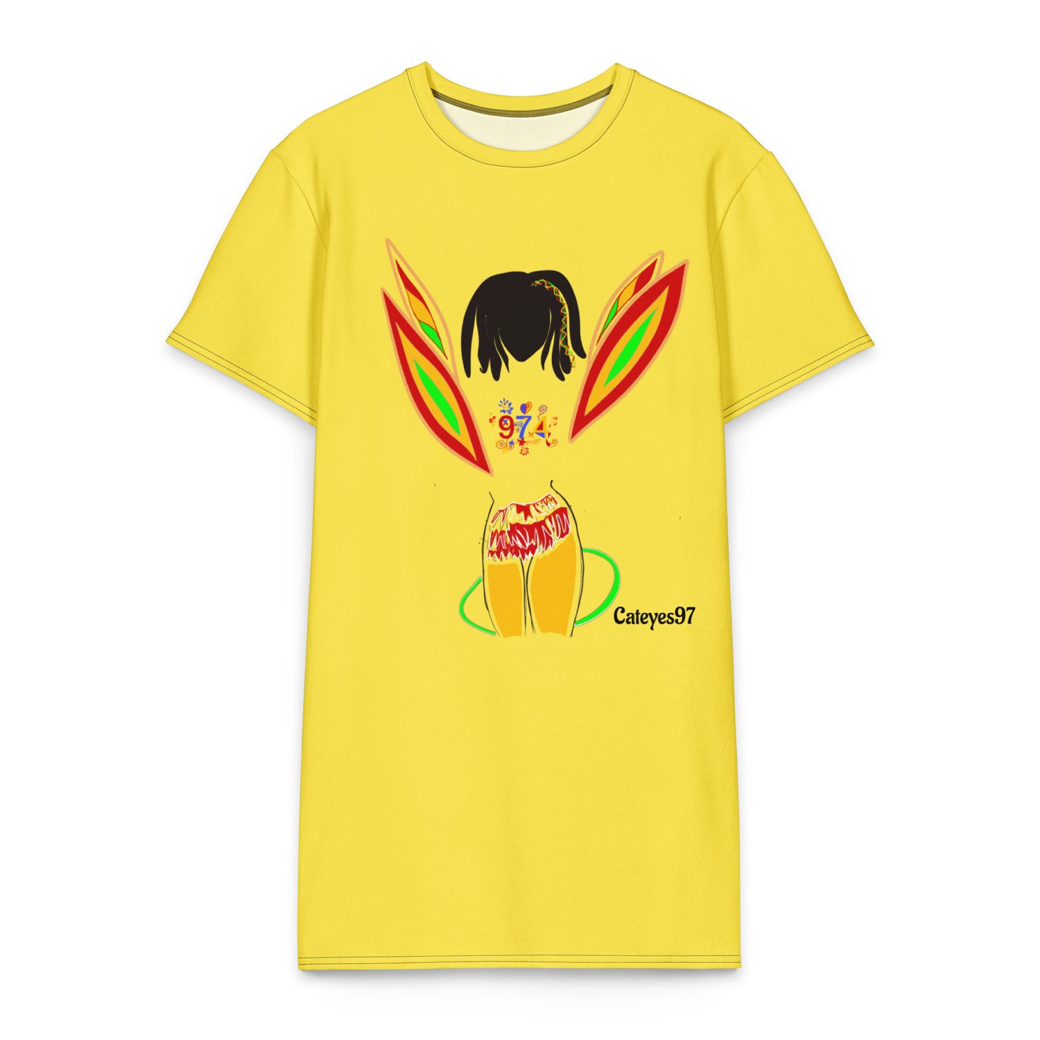 Robe Tee-shirt en coton fée 974 - 01660 Robe Tee-shirt en coton fée 974 - 01660