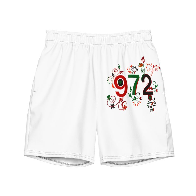 Short de bain recyclé blanc 972 - 01685 Short de bain recyclé blanc 972 - 01685
